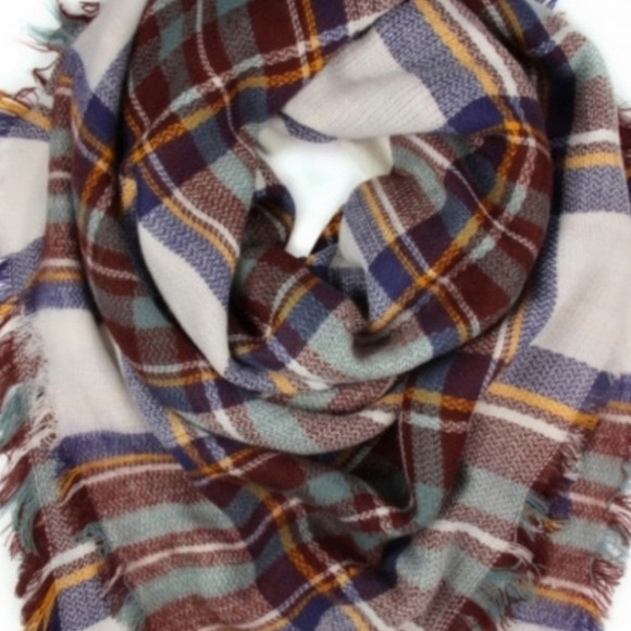 NEW Oversized Tartan Plaid Scarf - Picture 3 of 10
